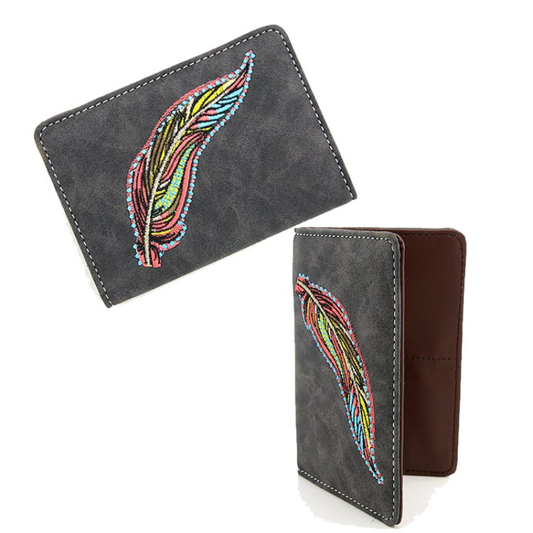 Taupe Classic Western Small Card Wallet