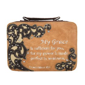 Tan Christian Bible Embroidery Case - BL13502W151