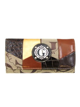 Brown Signature Style Wallet - KW172