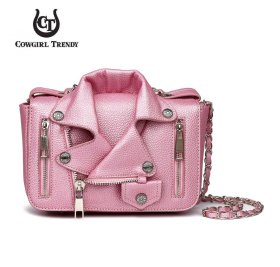 Rose Western Style Biker Jacket Backpack