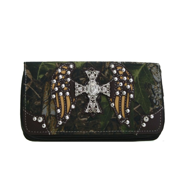 Brown Western Cowgirl Trendy Collection Wallet