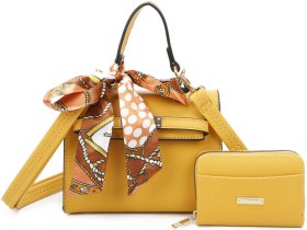 Fashion 2-in-1 Crossbody With Scarf and Lock