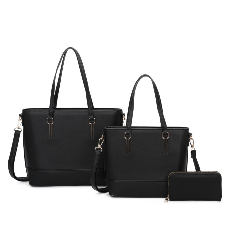 3-in-1 Fashion Top Handle Tote Bag Set