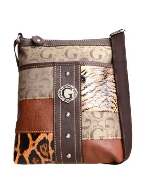 Brown Signature Style Crossbody Purse