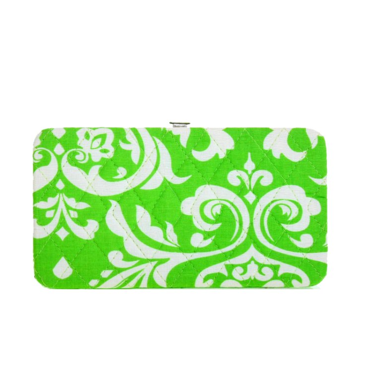 Lime Card Holder Hard Shell Wallet
