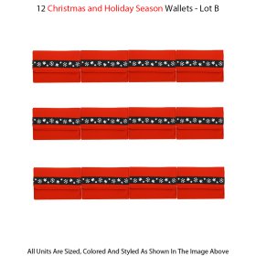 12 Wallets Holiday Season Collection - Lot B