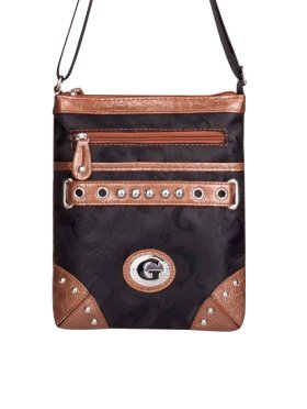 Bronze Signature Style Crossbody Purse