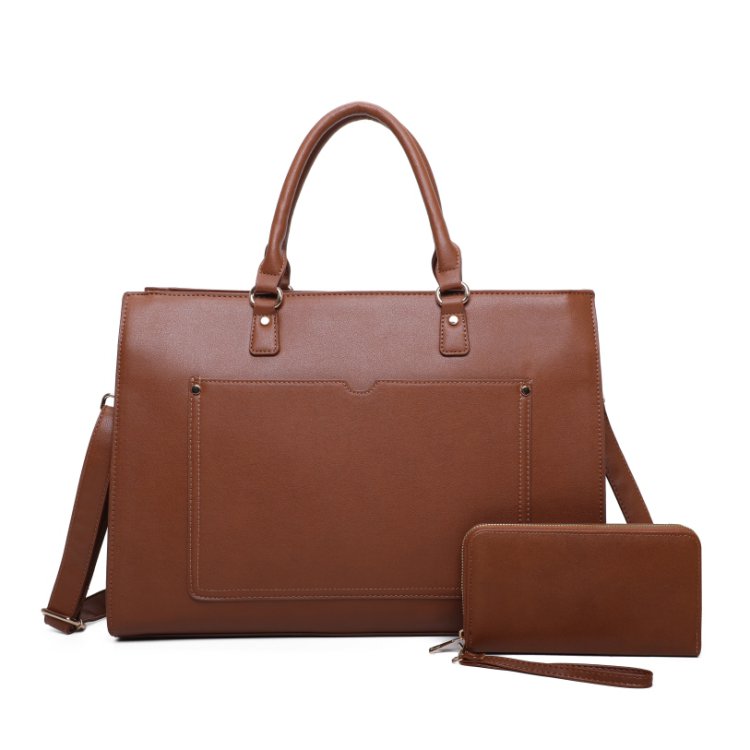 Brown Fashion 2-in-1 Handbag And Wallet
