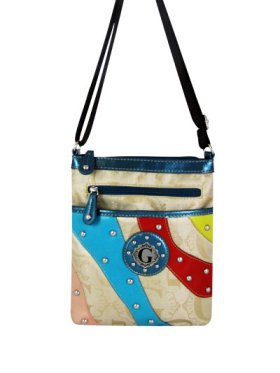 Turquoise Signature Style Crossbody Purse