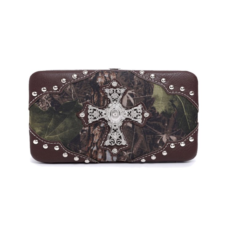 Brown Cowgirl Trendy Western Indian Chief Wallet