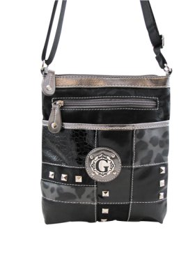 Pewter Signature Style Crossbody Purse