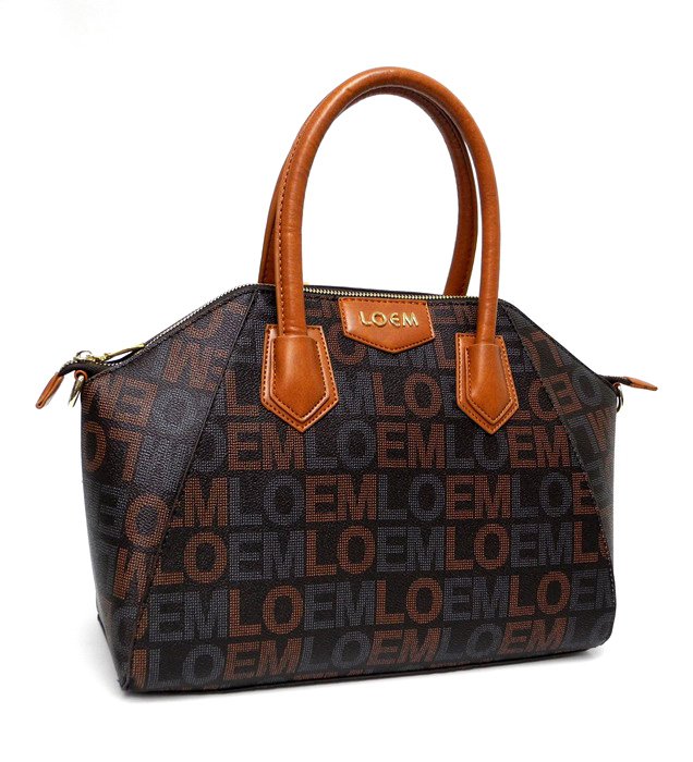 Brown Loem Signature Fashion Satchel Bag