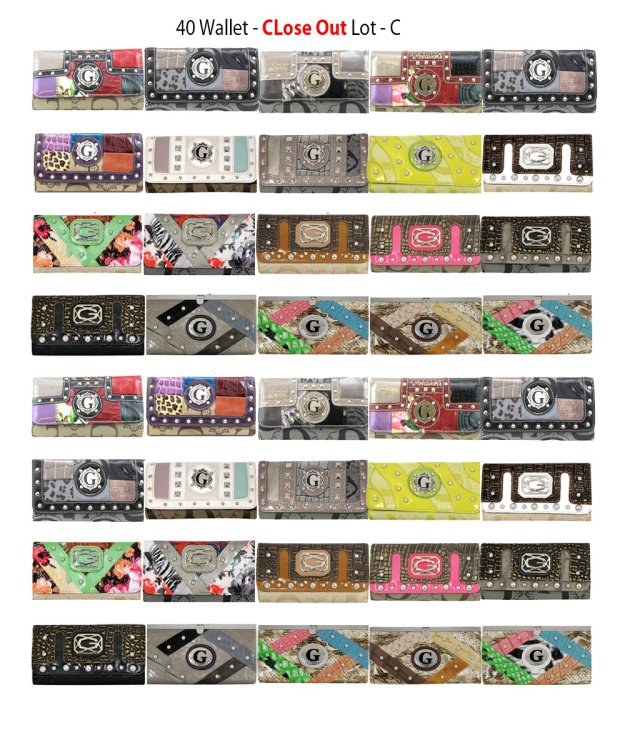 40 Wallets Clearance - Lot C ($.99 EA.)