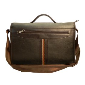 Brown Men's Portfolio Brief Courior Bag AMC005N