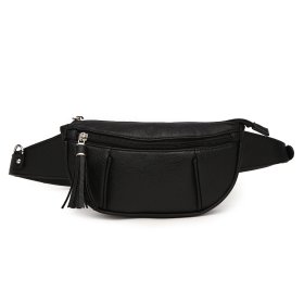 Black Fashion Fanny Pack Waist Bag