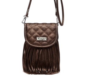 Bronze Fashion Fringed Messenger Bag - MMY3 5411