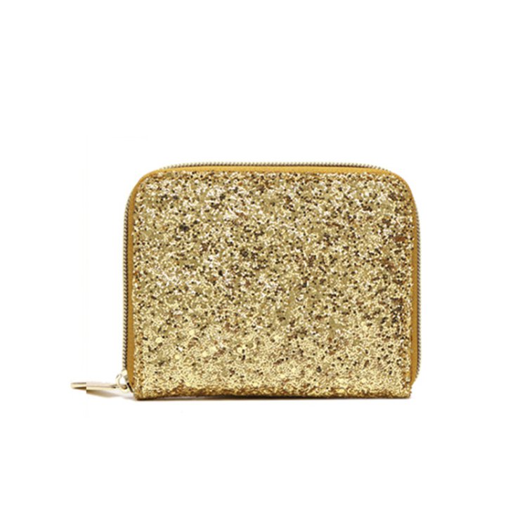 Gold Shiny Fashion Small Wallet