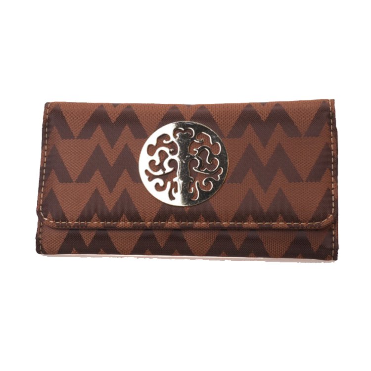 Dark Brown Signature Style Wallet - KW266