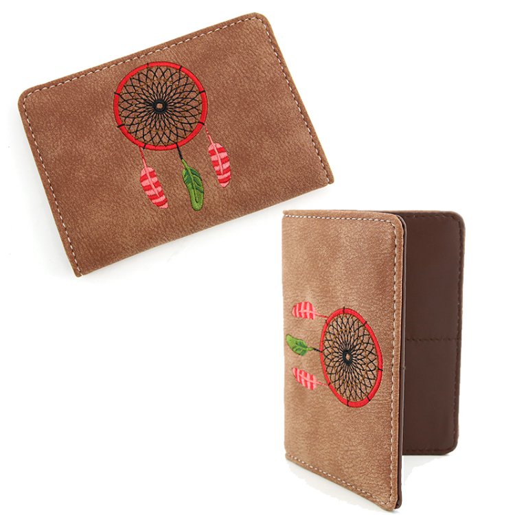 Brown Western Small Card Wallet