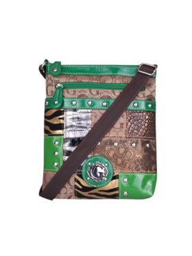 Green Signature Style Crossbody Purse