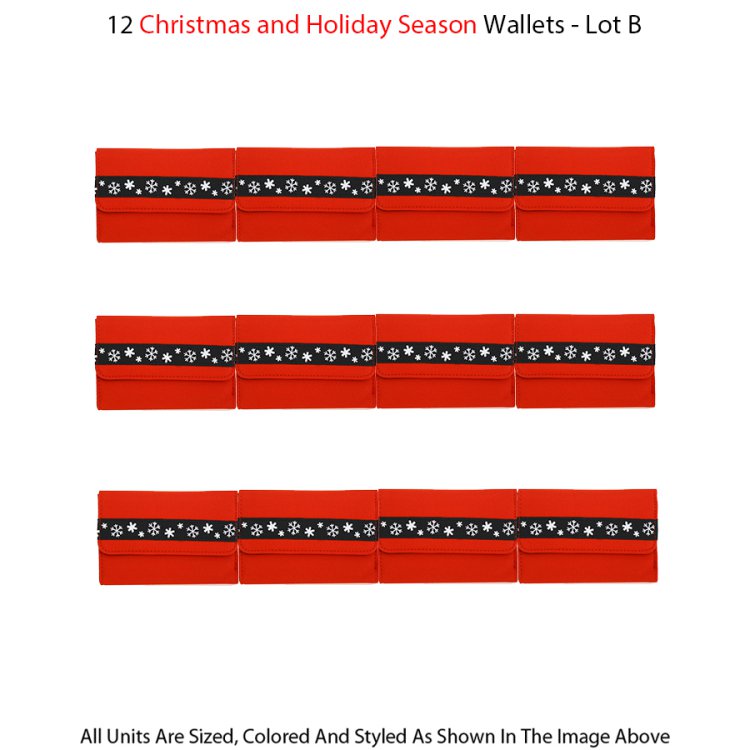 12 Wallets Holiday Season Collection - Lot B