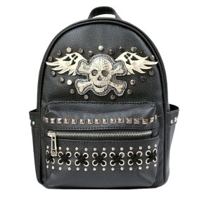 Black Concealed Carry Sugar Skull Western Backpack