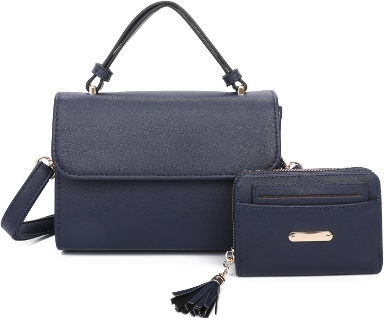 Navy Fashion Crossbody Bag & Wallet Set
