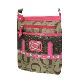 Fuchsia Signature Style Crossbody Purse