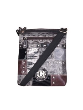 Gray Signature Style Crossbody Purse