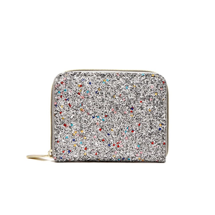 Silver Shiny Fashion Small Wallet