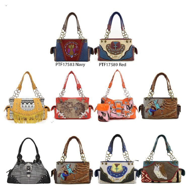 10 Assorted Western Bags Lot - B