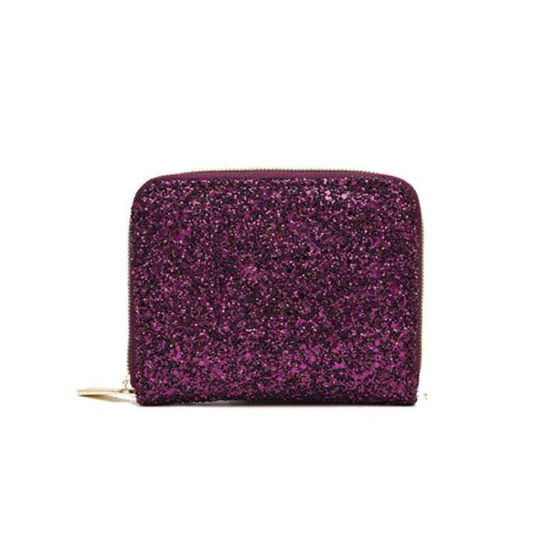 Purple Shiny Fashion Small Wallet