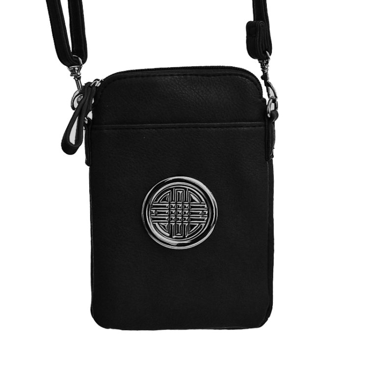 Black Fashion Cell Phone Pouch Bag