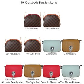 10 Crossbody Bag Sets Lot - A