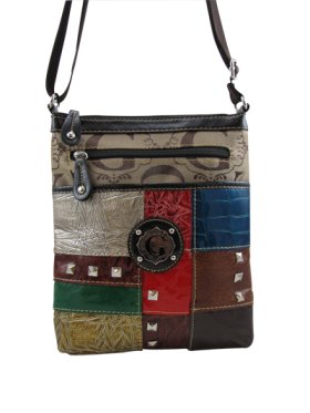 Brown Signature Style Crossbody Purse