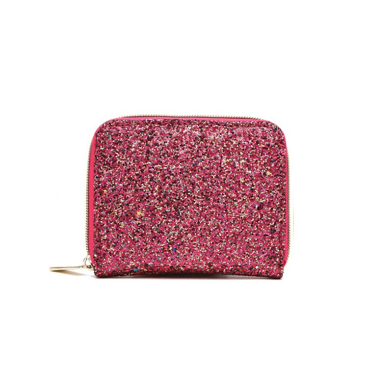 Fuchsia Shiny Fashion Small Wallet