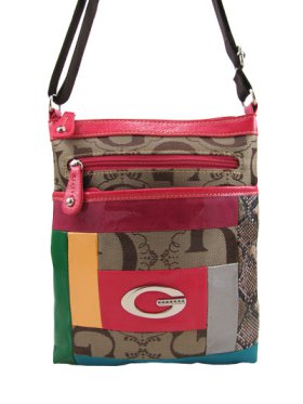 Fuchsia Signature Style Crossbody Purse