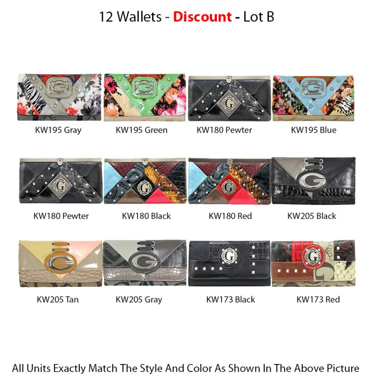 12 Wallets 'Signature Style' Close Out - Lot B