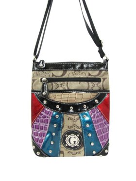 Black Signature Style Crossbody Purse