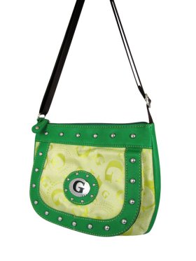 Green Signature Style Crossbody Purse
