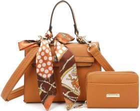 Fashion 2-in-1 Crossbody With Scarf and Lock