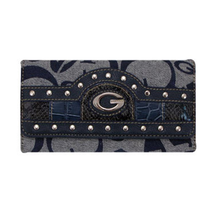 Blue Signature Style Wallet - KW133