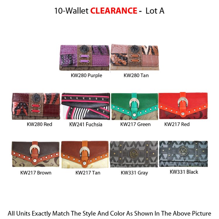 10 Wallets Clearance - Lot A