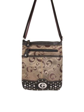 Brown Signature Style Crossbody Purse