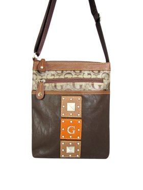 Brown Signature Style Crossbody Purse