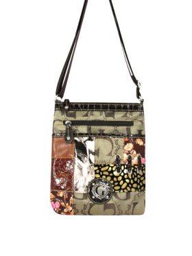 Brown Signature Style Crossbody Purse
