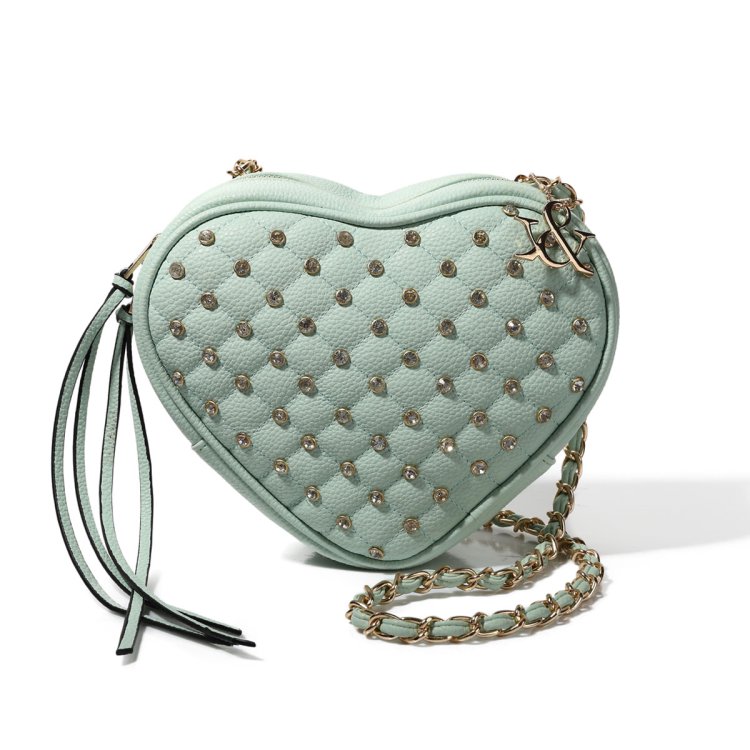 Mint Heart Shaped Fashion Handbag