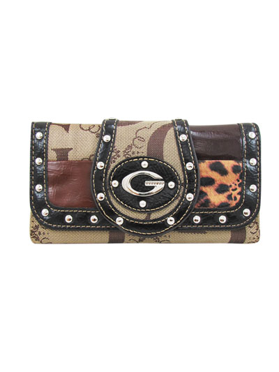 Brown Signature Style Wallet - KW169