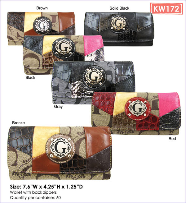 Red Signature Style Wallet - KW172