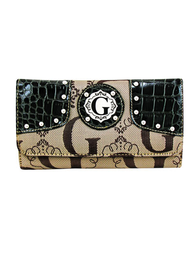Green Signature Style Wallet - KW176